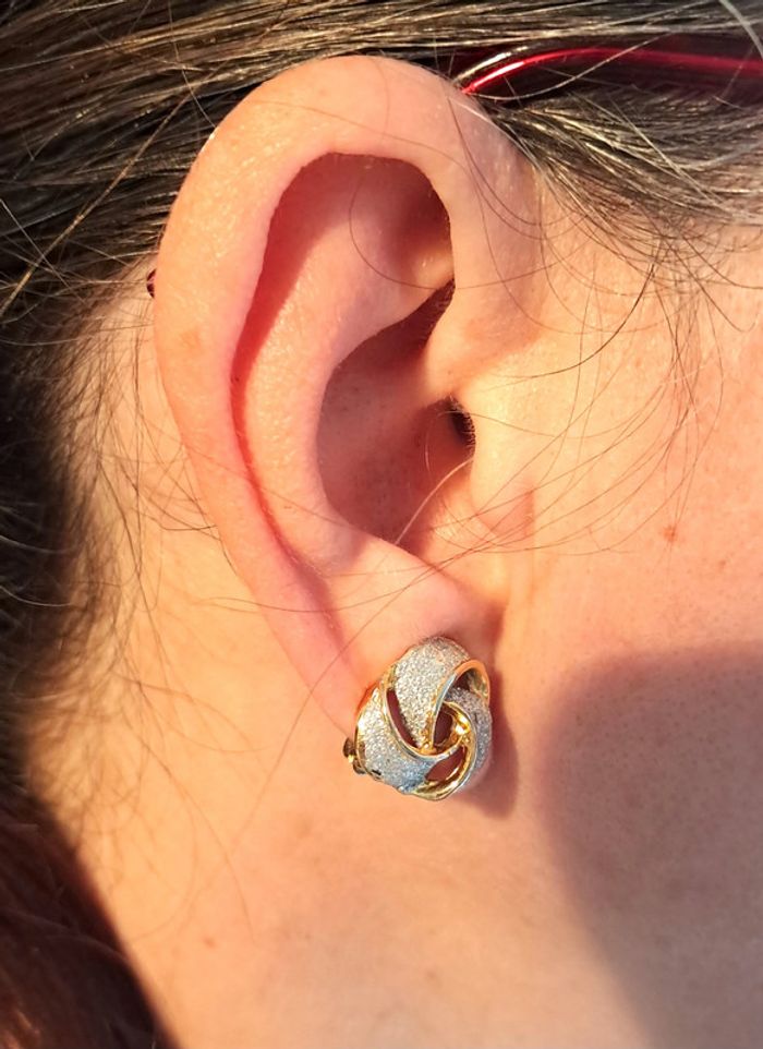 Boucles d'oreille à clip vintages - photo numéro 3