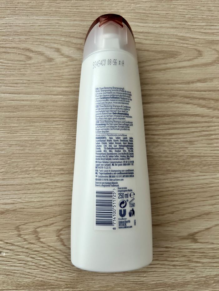 Shampooing Huile de Coco 250 Ml DOVE Neuf - photo numéro 2