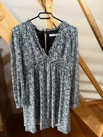 Robe fleuris noire