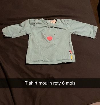 T shirt manche longue moulin roty 6 mois
