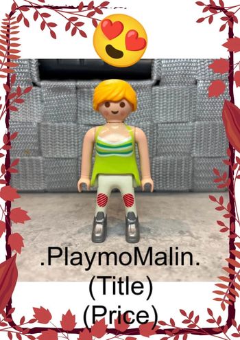 Personnage figurine femme playmobil