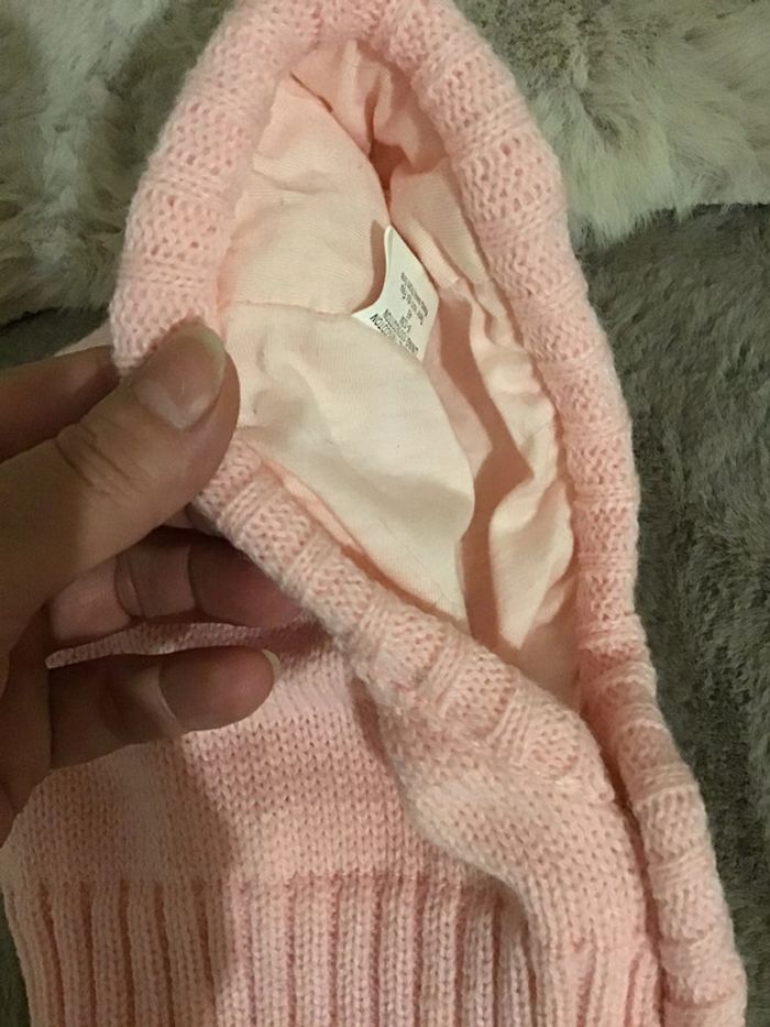 Cagoule rose doublée taille 6/12 mois (1223) - photo numéro 2