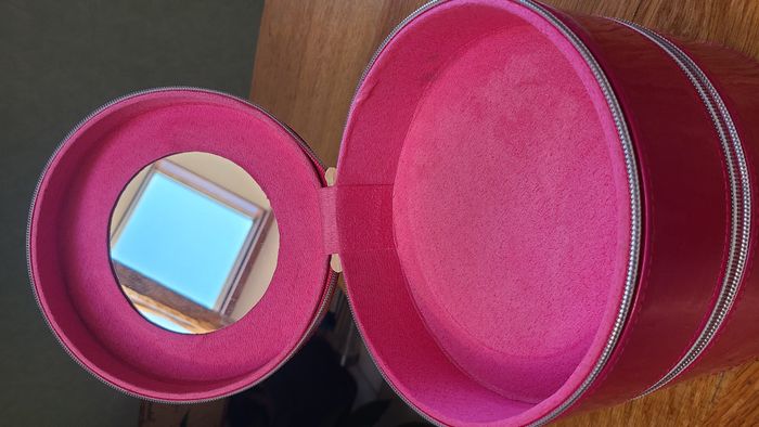 Vanity rond double rose fushia - photo numéro 3