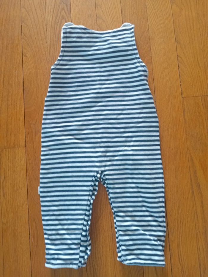 Salopette garçon Marinière coton 12-24 mois - photo numéro 5