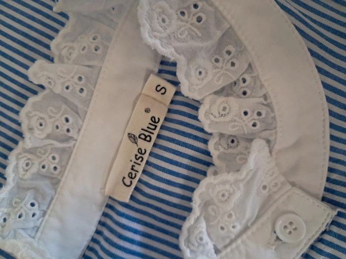 Cerise blue chemise T 36/38 en tbe - photo numéro 10