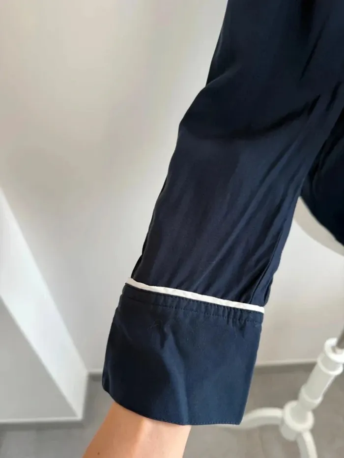 Magnifique blouse Tommy Hilfiger femme très légère marine taille S - photo numéro 5