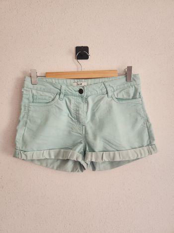 Short femme 36 La Halle – vert d’eau – très bon état