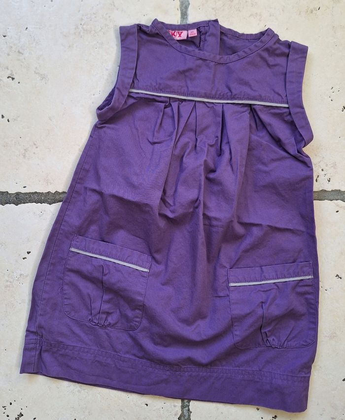 Robe chasuble NKY violet - 4 ans - photo numéro 1