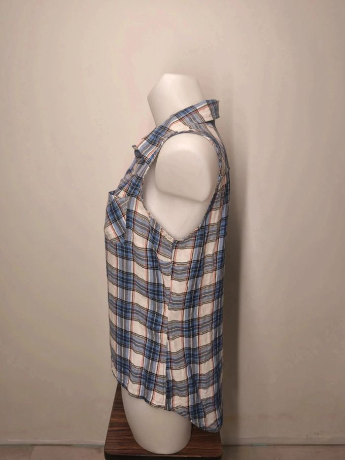 Chemise sans manche Girl Krazy Femme Taille M Carreaux - photo numéro 4