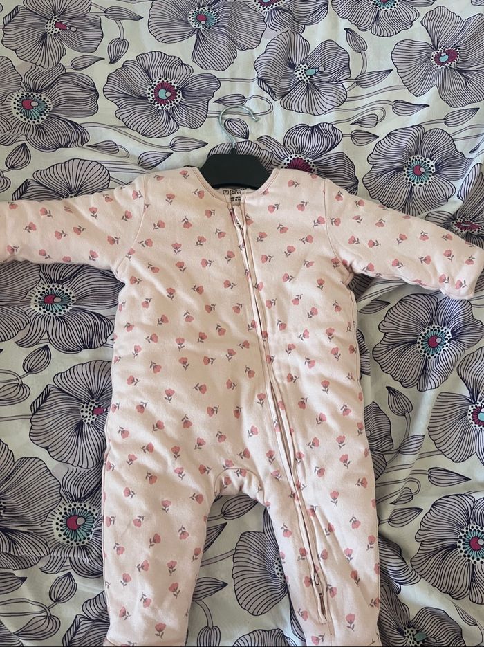Combinaison de sortie bébé rose fleurs 3-6 mois Primark