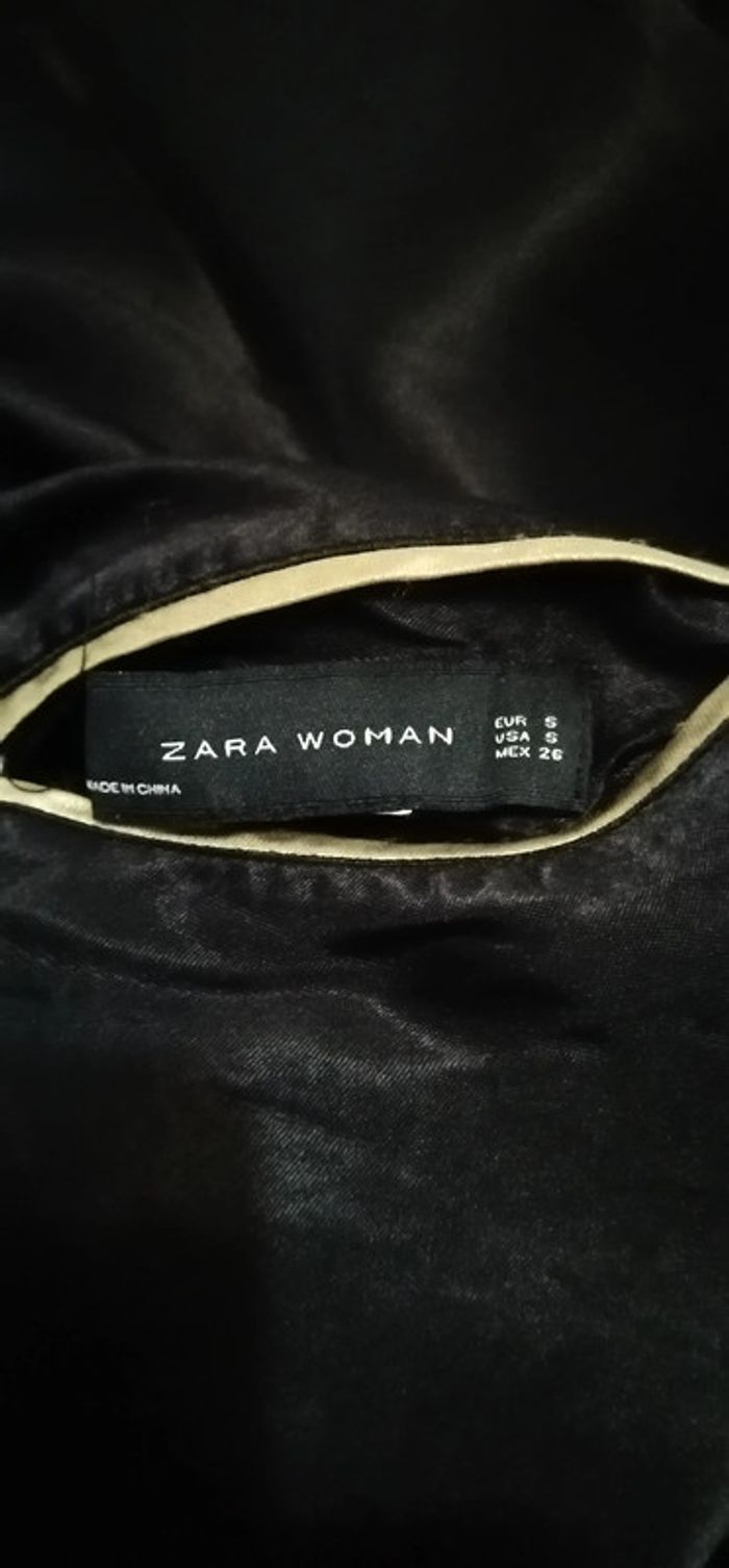 Veste Zara noir et or - photo numéro 2