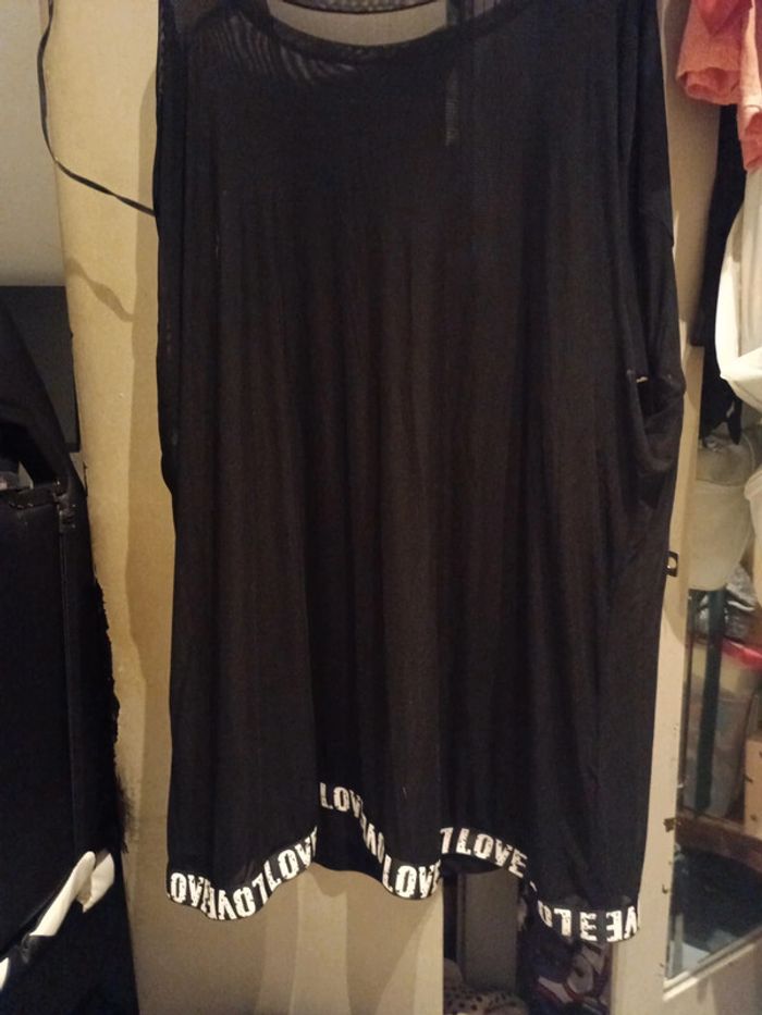 Robe de plage transparente noir - photo numéro 4