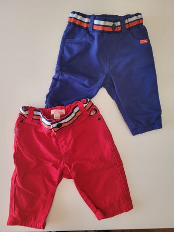 Lot 2 pantalons 3 mois