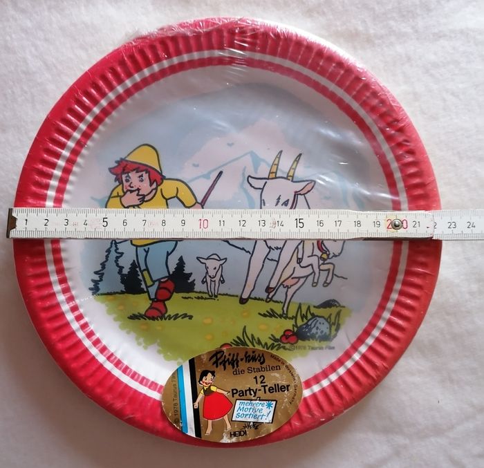 Assiettes en carton Heidi 1978 - photo numéro 3