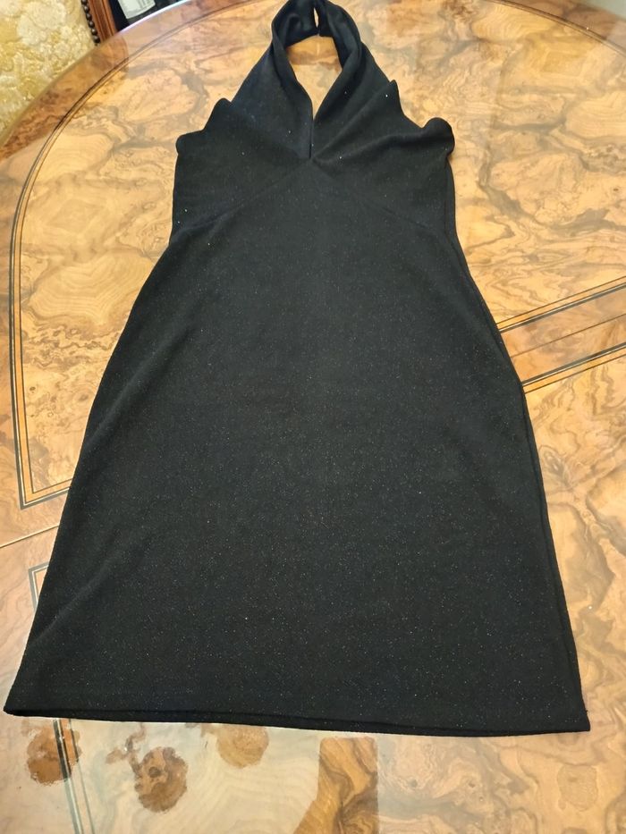 robe de soirée noir pailleté taille S    ETAM