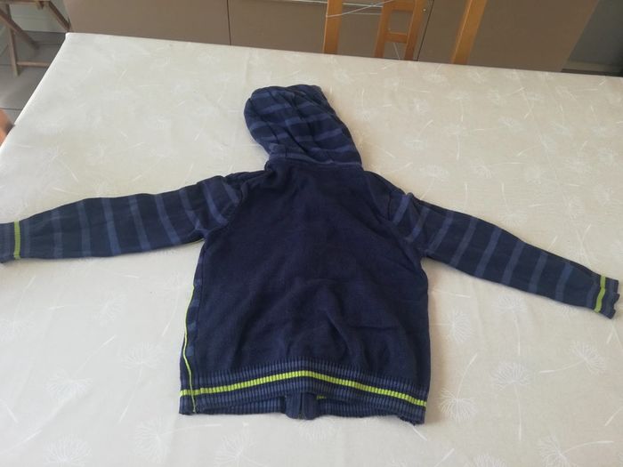 Gilet bleu zippé à capuche Orchestra 5 ans - photo numéro 2