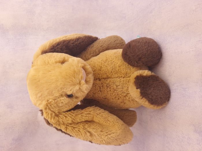 Bashful Patchwork Brown Bunny Jellycat retired lapin original medium BAS3PWB Nwt - photo numéro 8