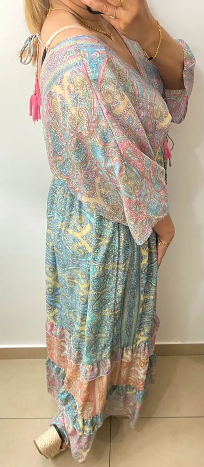 Robe longue fluide agréable à porter Taille Unique - photo numéro 4