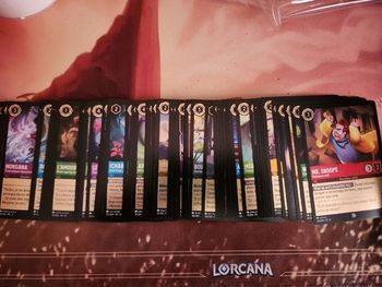 Lot de 85 foils lorcana 