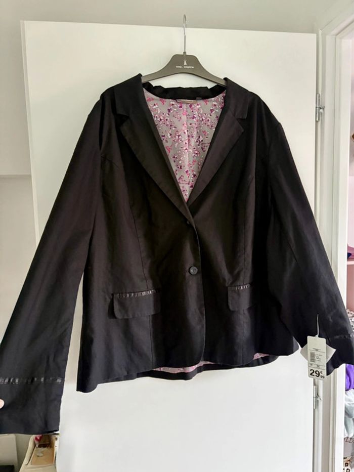 Blazer / Veste de tailleur en lin Kiabi 52 - photo numéro 8