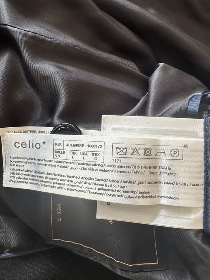 Pardessus Celio noir neuf T.L - photo numéro 6