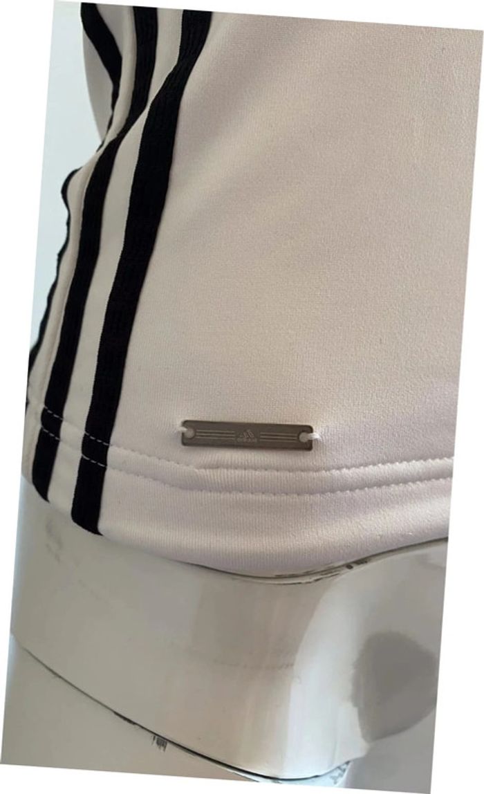 Top sport blanc sans manches adidas taille 36 - photo numéro 4