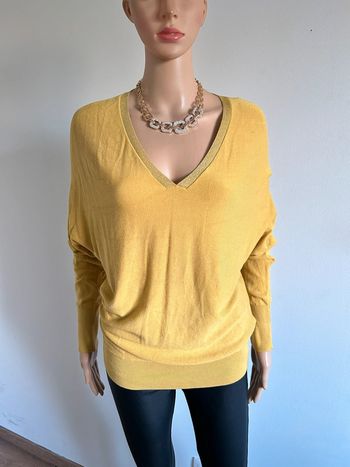 Pull jaune moutarde Breal taille M état satisfaisant (bouloches)