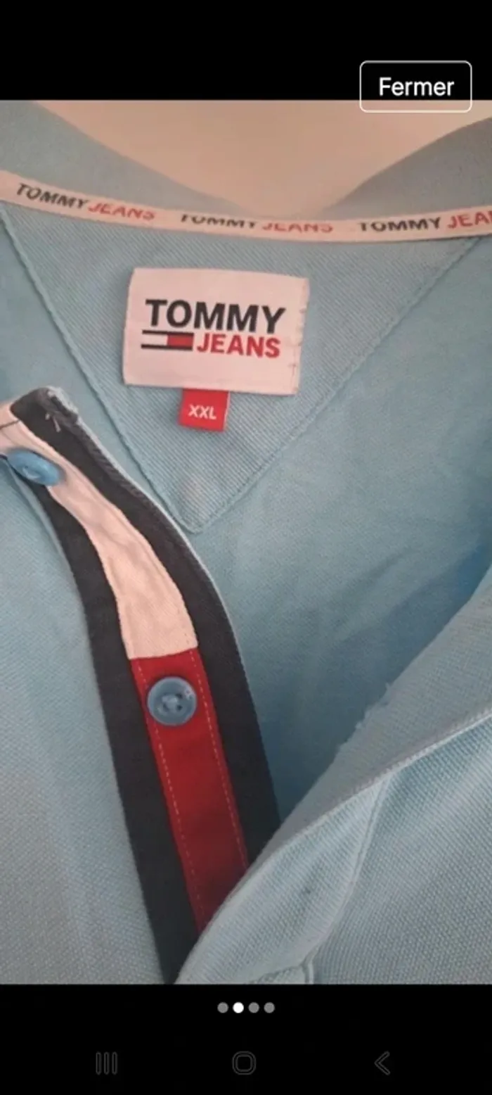 Polo Tommy Jeans XXL - photo numéro 2