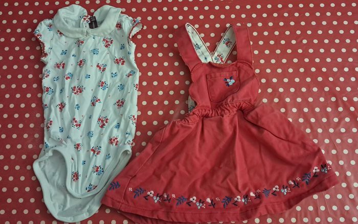 Ensemble body + robe taille 6 mois - photo numéro 2