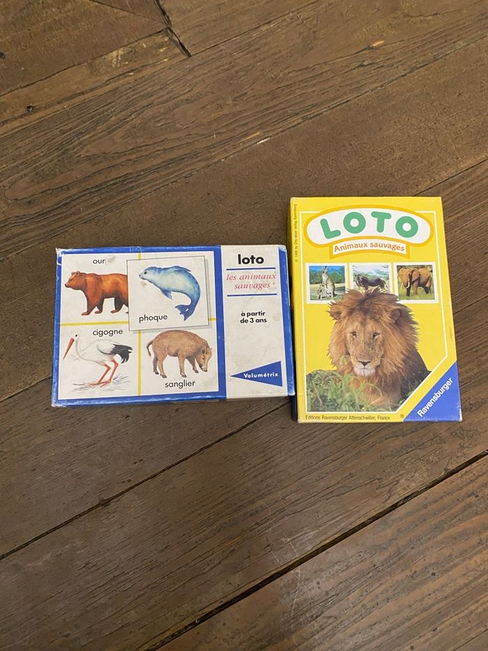 Lot loto animaux