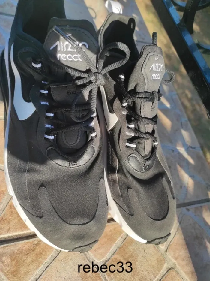 Nike air max react noir taille 42 - photo numéro 2