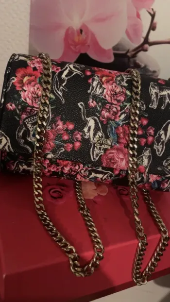 Sac à main Cavalli Class – Édition florale & féline