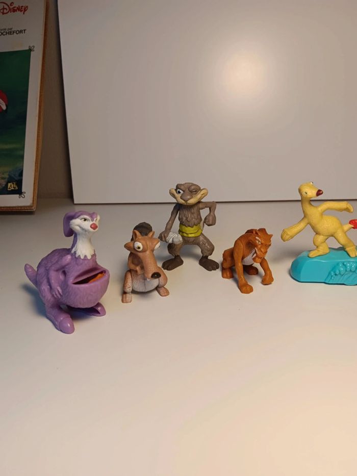 Lot figurines vintage l'âge de glace, ice age Taille 8cm pour la plus grande - photo numéro 2
