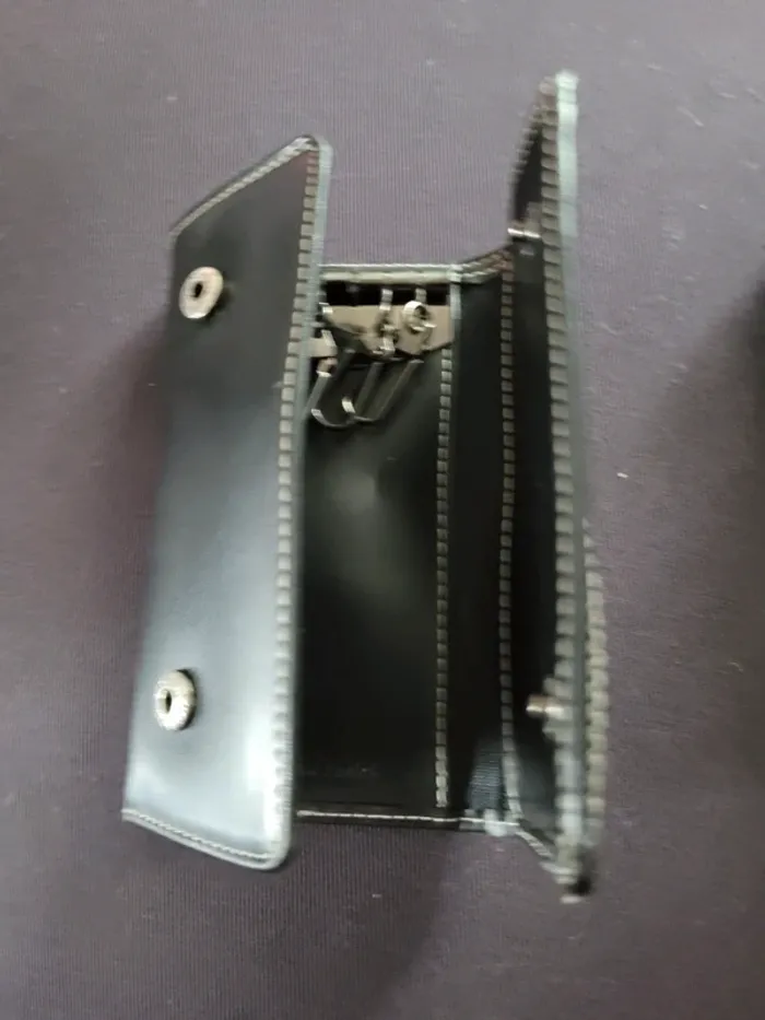 Portefeuille porte monnaie porte clés noir - photo numéro 6