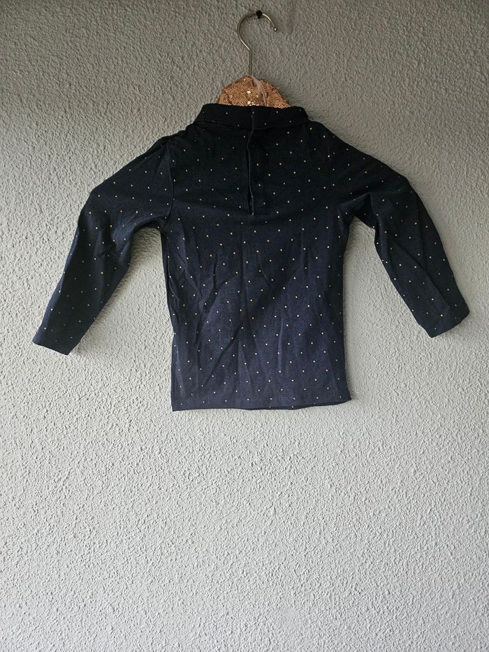 Col roulé a pois pour fille - photo numéro 5