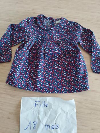 chemisier bout'chou 18 mois