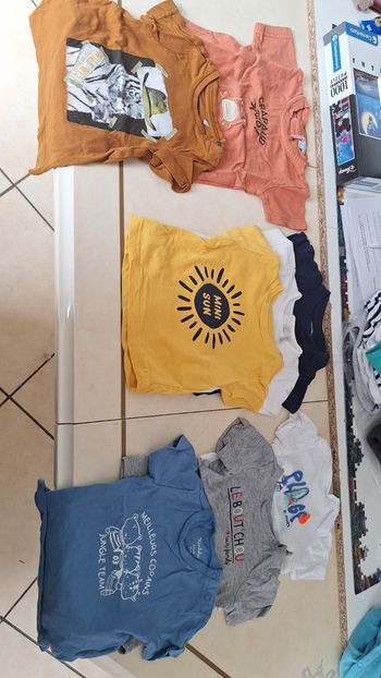 Lot tshirt manches courtes