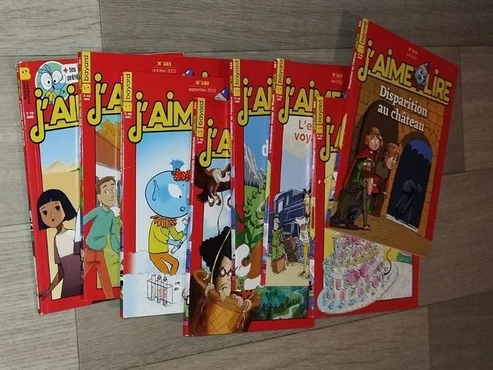 Lot de 8 magazines J’aime lire année 2023-24 L055  7596012090 - photo numéro 2