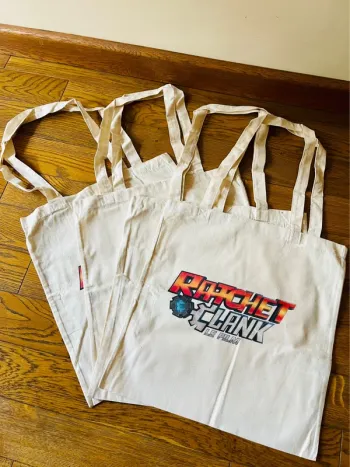 Lot de 4 tote bags en 100% coton bio – NEUFS