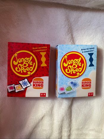 Lot de deux jeux de société jungle speed Burger King