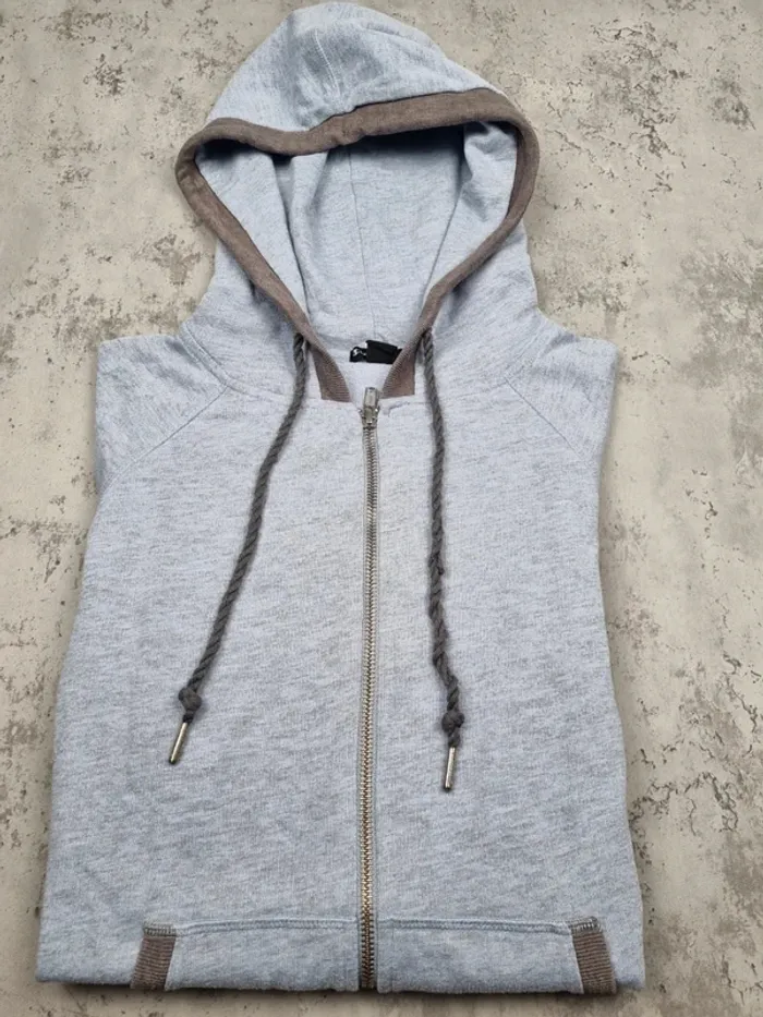 Gilet zippé à capuche Champion bleu ciel – Taille S/36 Femme - photo numéro 2