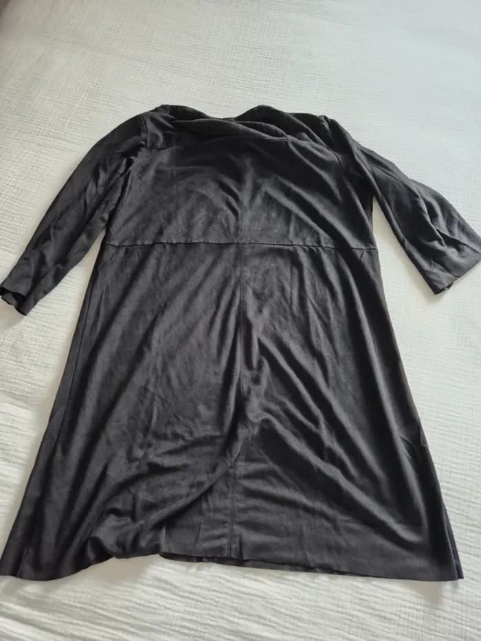 Robe noire Camaïeu effet daim taille 40 - photo numéro 12
