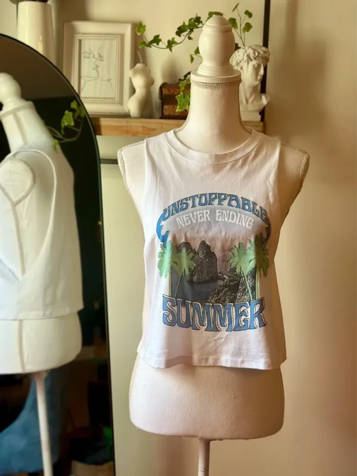 Débardeur neuf imprimé Summer Tally Weijl – Taille M - photo numéro 2