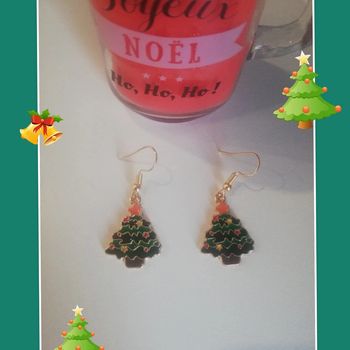 Boucles d oreilles Noël