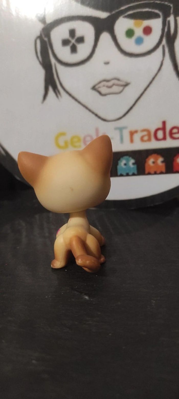 Littlest Petshop LPS chat europeen 816 cat european Authentic Shorthair Pink - photo numéro 4