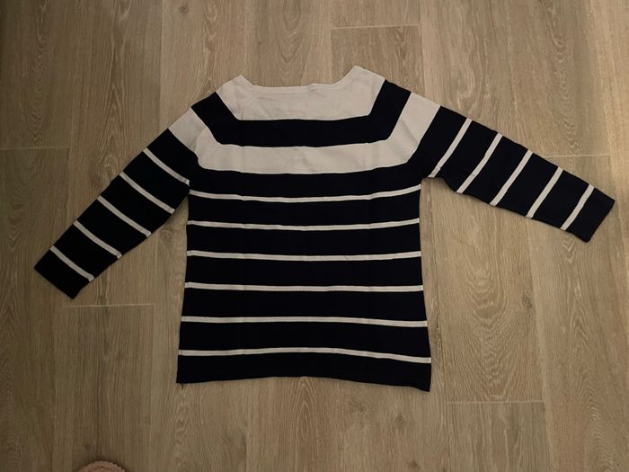Pull rayon marin Morgan taille M en excellent état - photo numéro 2