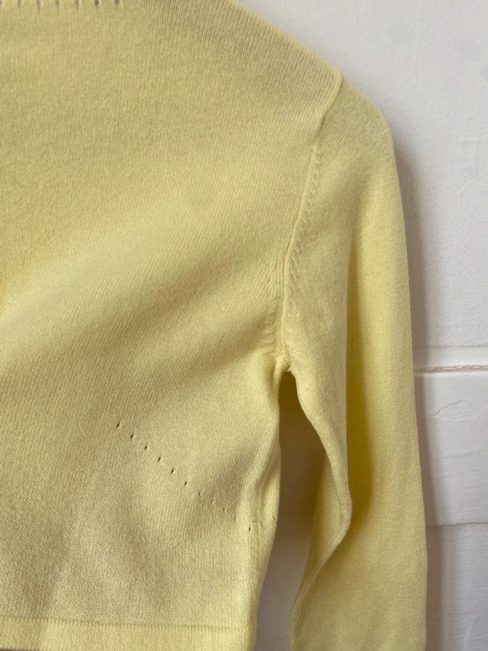 Boléro Okaïdi neuf jaune taille 12 ans - photo numéro 9