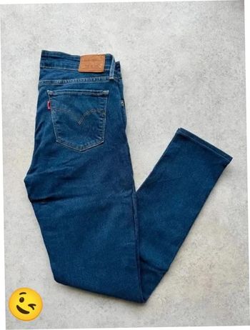 Jeans Levi's 711 W28 FR38 L30 coupe skinny bleu marine Femme Women pan533b