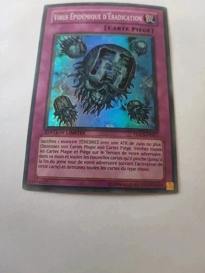 Carte Yu-Gi-Oh! Virus épidémique d'éradication édition limitée tdgs-frse1 - photo numéro 6