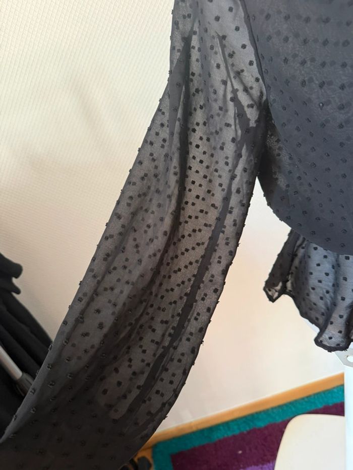 Blouse noir SHEIN taille M en très bon état - photo numéro 5
